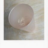 Vase tube rose et or
