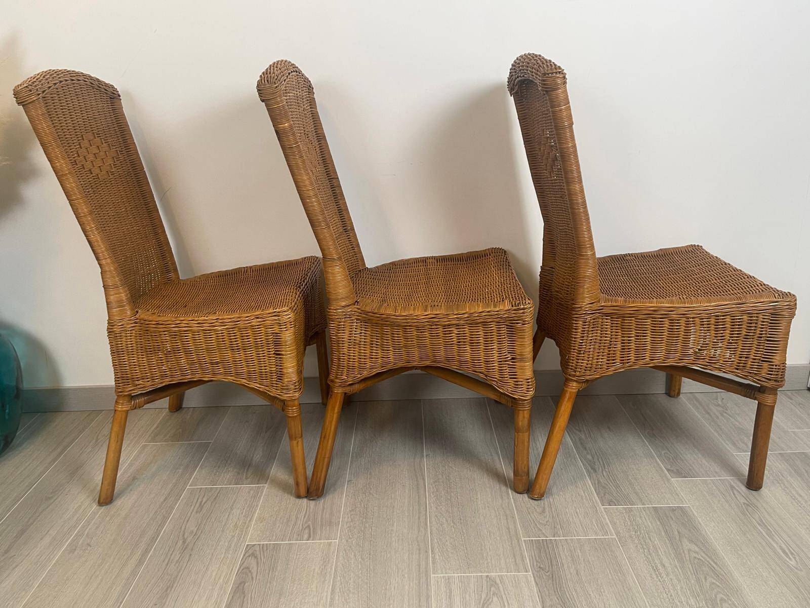 Vintage Rattan Lounge Chair (3 available)