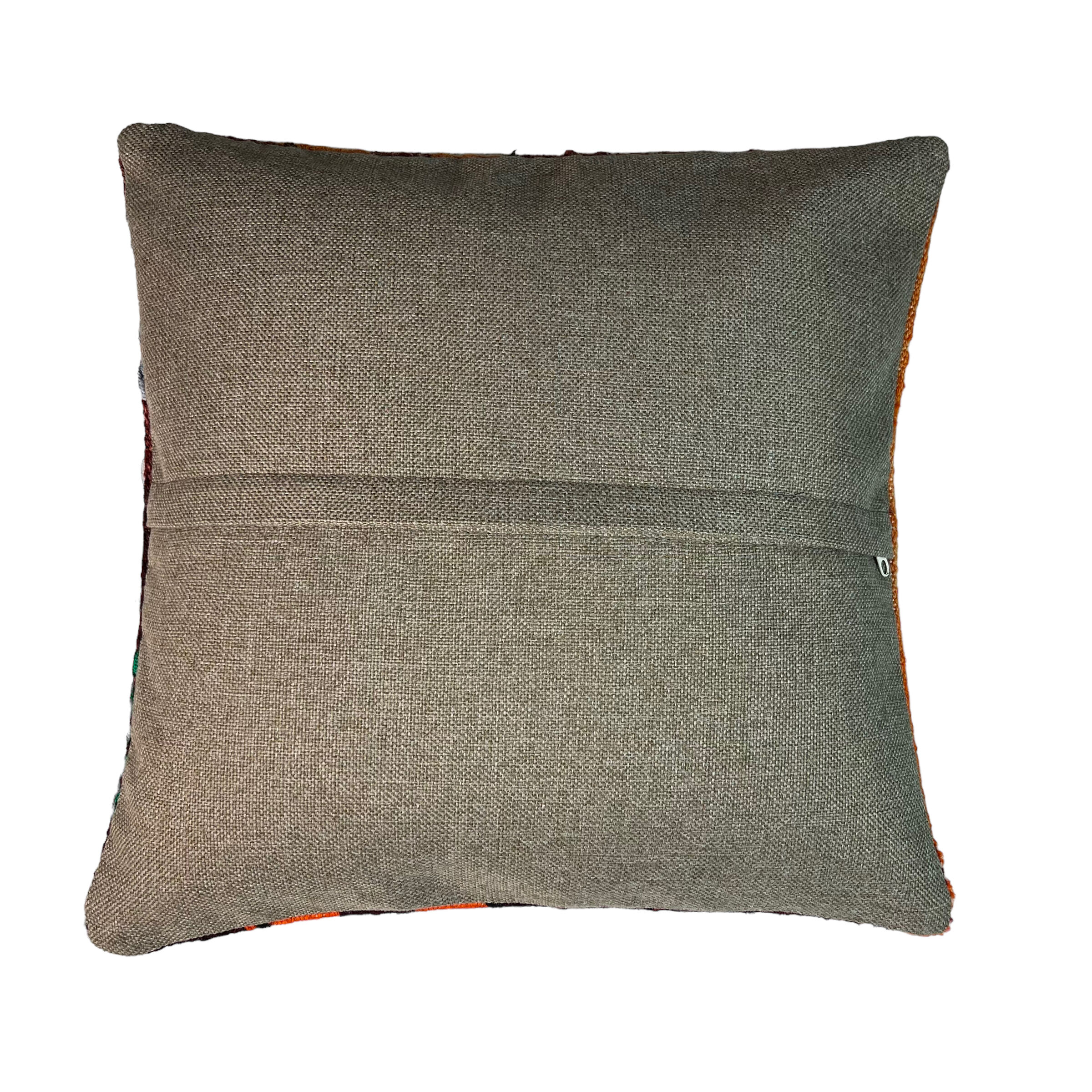 Vintage turkish kilim cushion cover , 40 x 40 cm