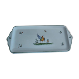 Cake dish - Moustier décor