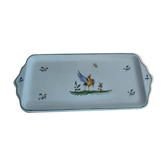 Cake dish - Moustier décor