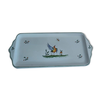 Cake dish - Moustier décor
