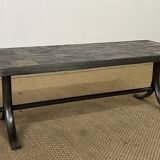 Brutalist slate coffee table, 1960