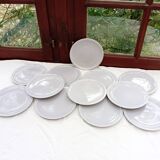 12 assiettes à dessert Gien