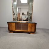 Art Deco Vanity Cabinet Attributed to Jindřich Halabala, Czechoslovakia, 19