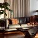3-seater leather sofa Pen Club by Kwok Hoï Chan Steiner