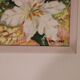 Original Swedish oil on panel from the mid-century – white lilies