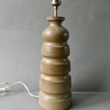 Large stoneware lamp base, signed Jean-Luc Noël, 1980s-90s