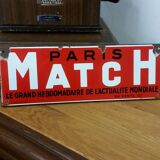 Enamelled plate "Paris Match"