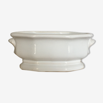 White earthenware gardener