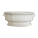 White earthenware planter