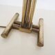 Hollywood regency brass table light, Italy 1950's