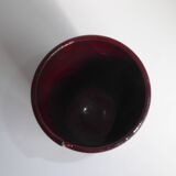 Vase 1950 en grès à col découpé