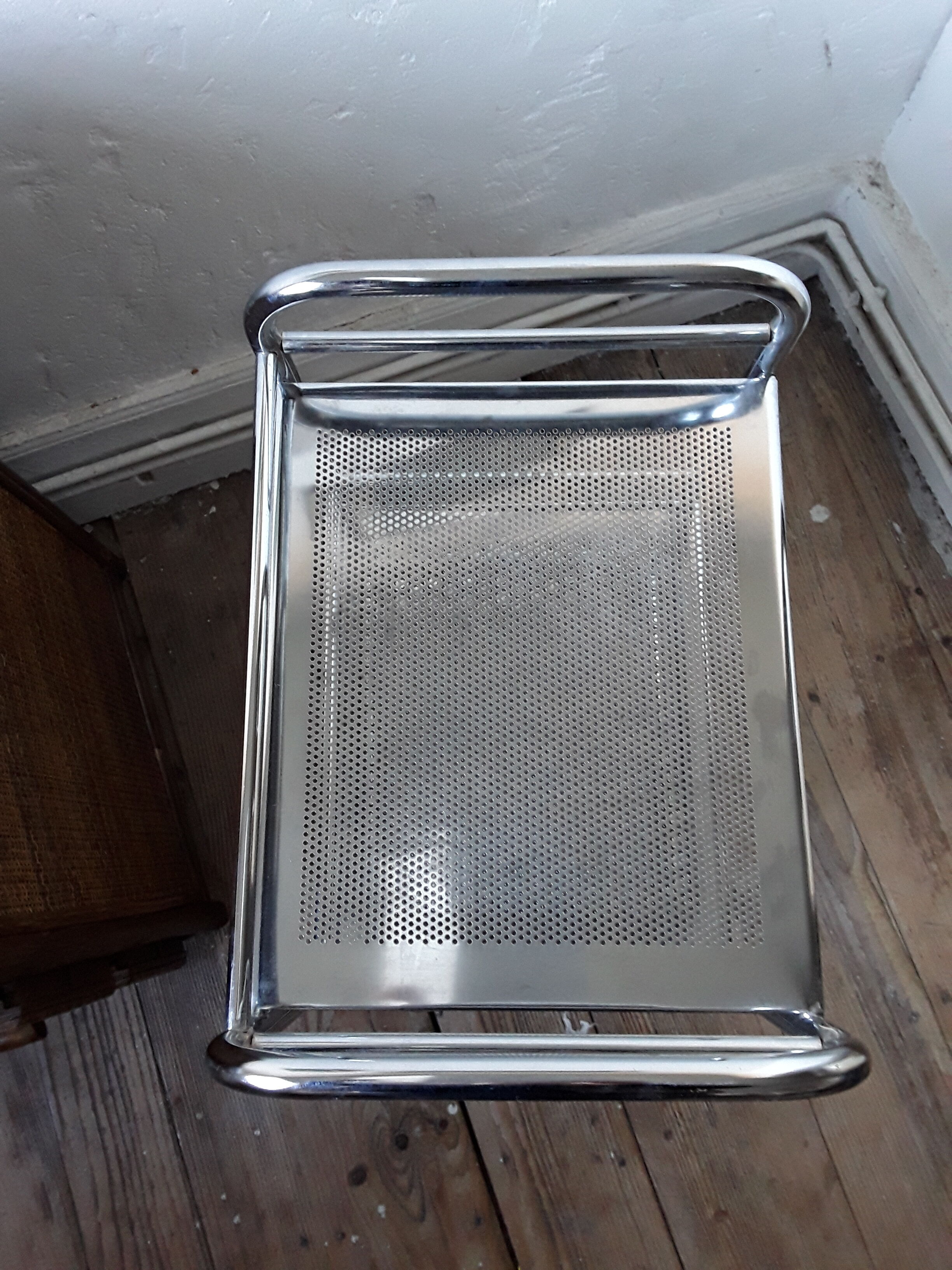 70s/80s chrome rolling table