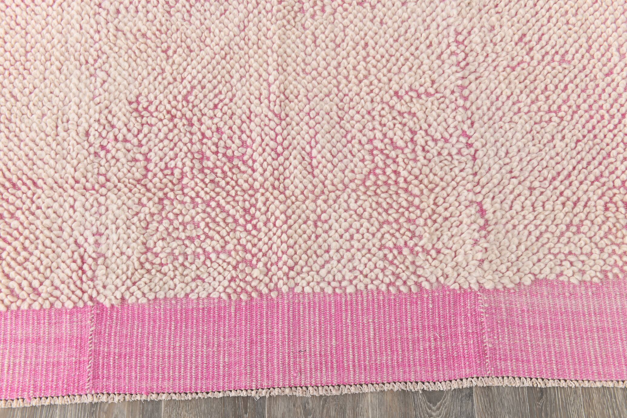6x10 Soft Pastel Pink Handmade Vintage Rug, 193x300Cm SK 34942