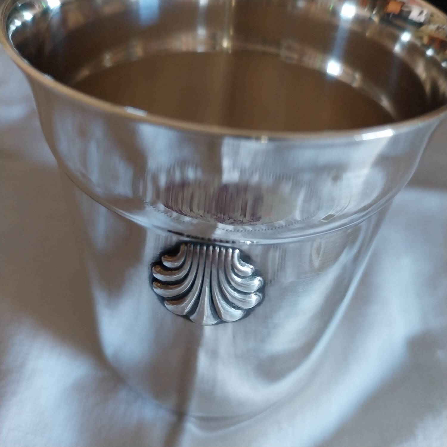 Old silver-plated metal cup by Ravinet & Denfer