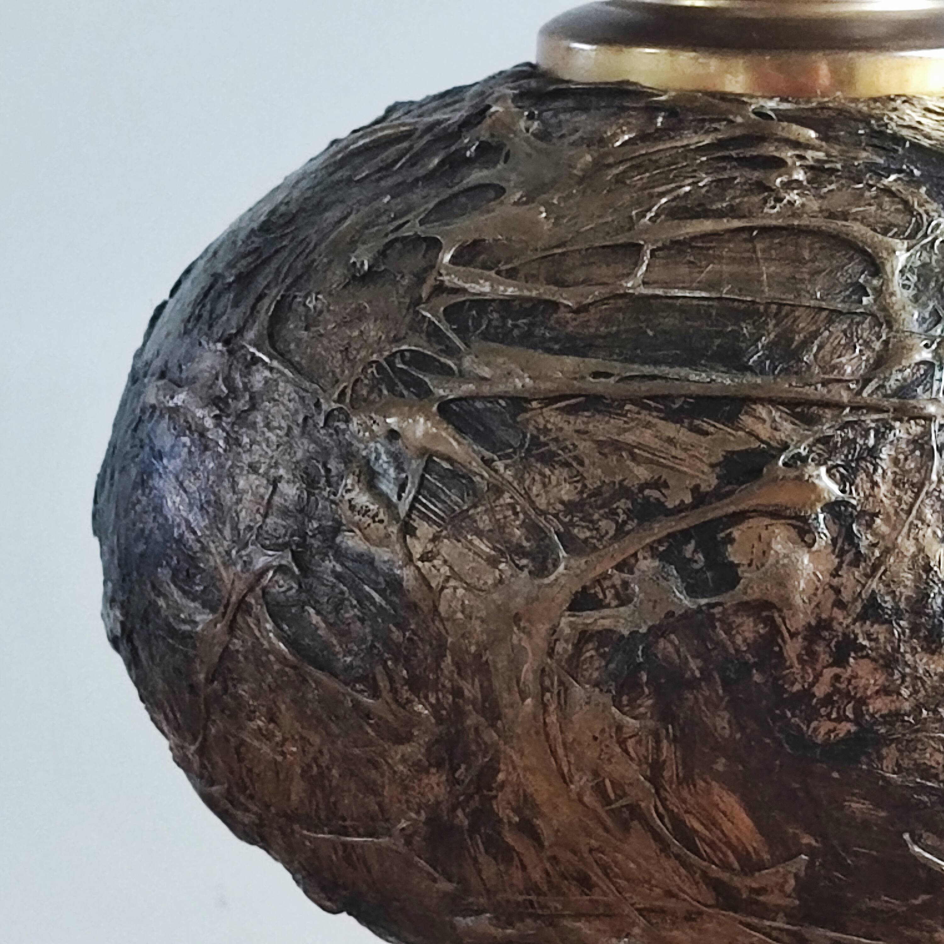 Vintage bronze lamp base