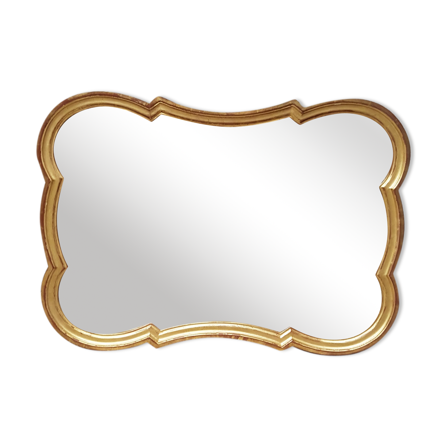 Mirror wooden gold twentieth 81x58cm