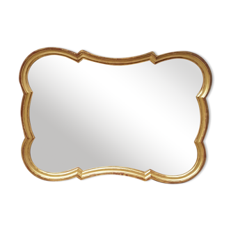 Miroir en bois doré XXème 81x58cm