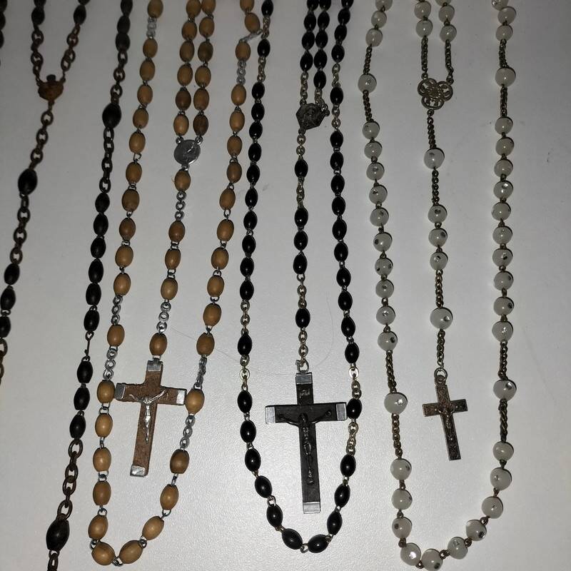 Lot of 8 old rosaries