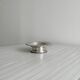 Antique metal butter dish
