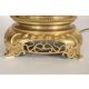 Early 20th century Chinese lamp, porcelain and gilt bronze