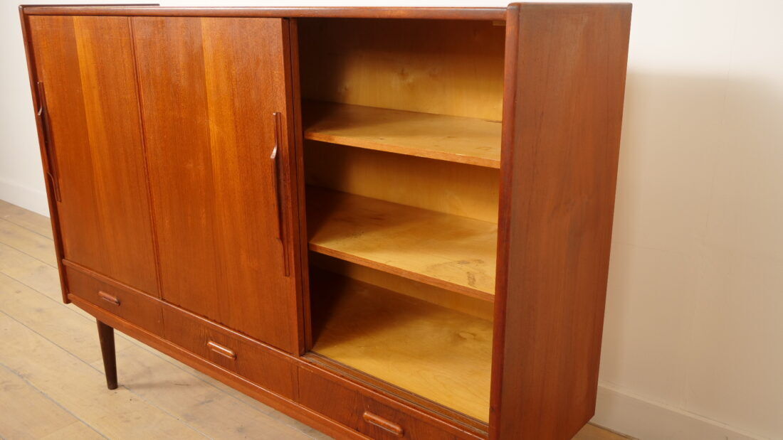 Buffet vintage | Armoire murale | Teck | 154 cm