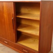 Vintage highboard | Wall cabinet | Teak | 154 cm
