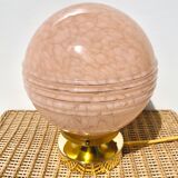 Lampe verre de Clichy rose