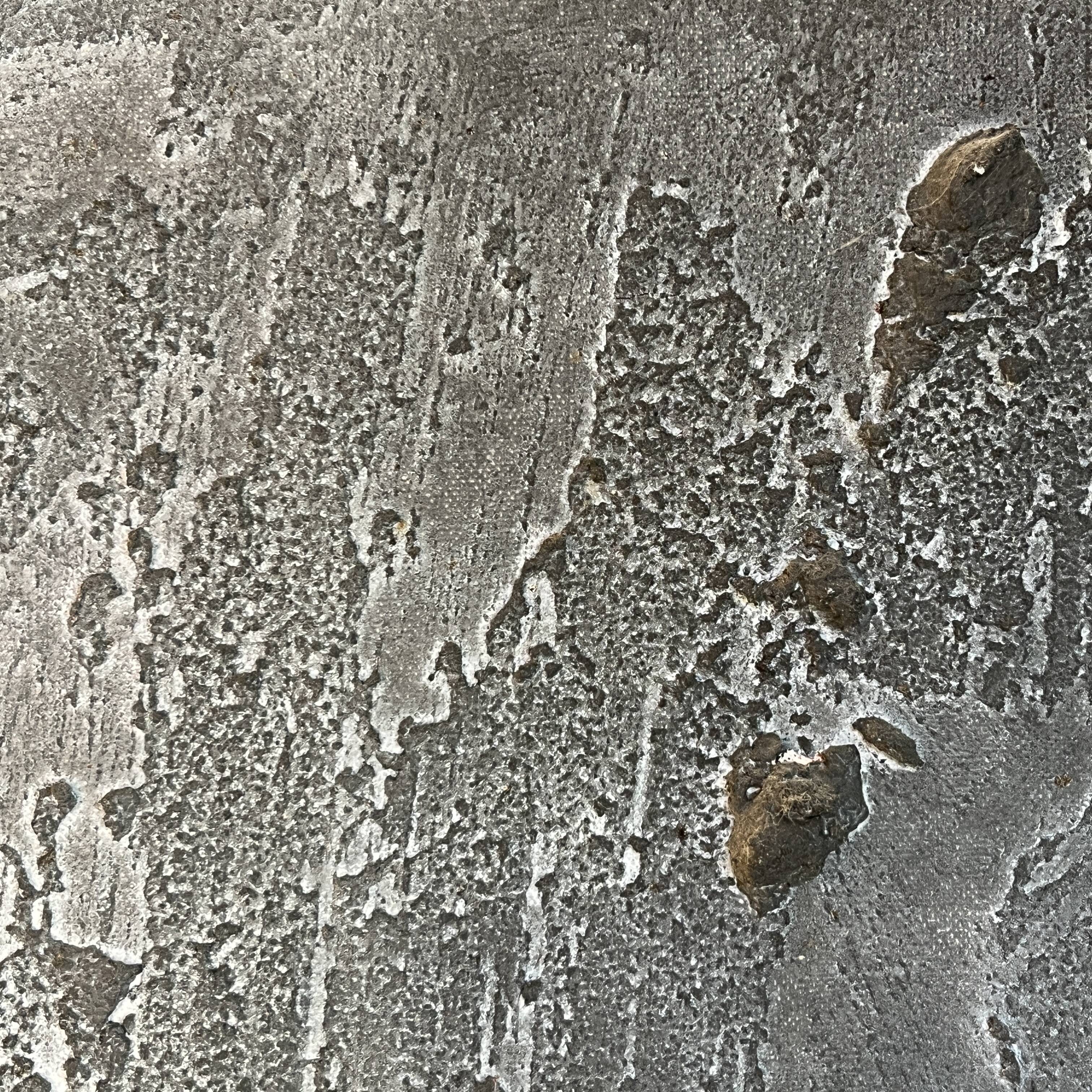 Brutalist abstract painting, louis-marie londot, oil on canvas 1964