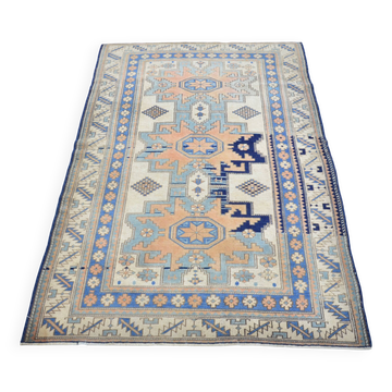 Tapis géométrique vintage en laine sku 3240