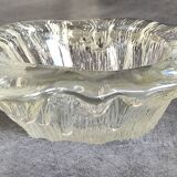 Cendrier, vide-poche Blenko en verre moderniste design brutaliste, 1960