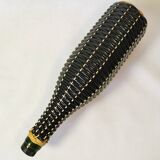 Vintage black and white braided Scoubidou bottle