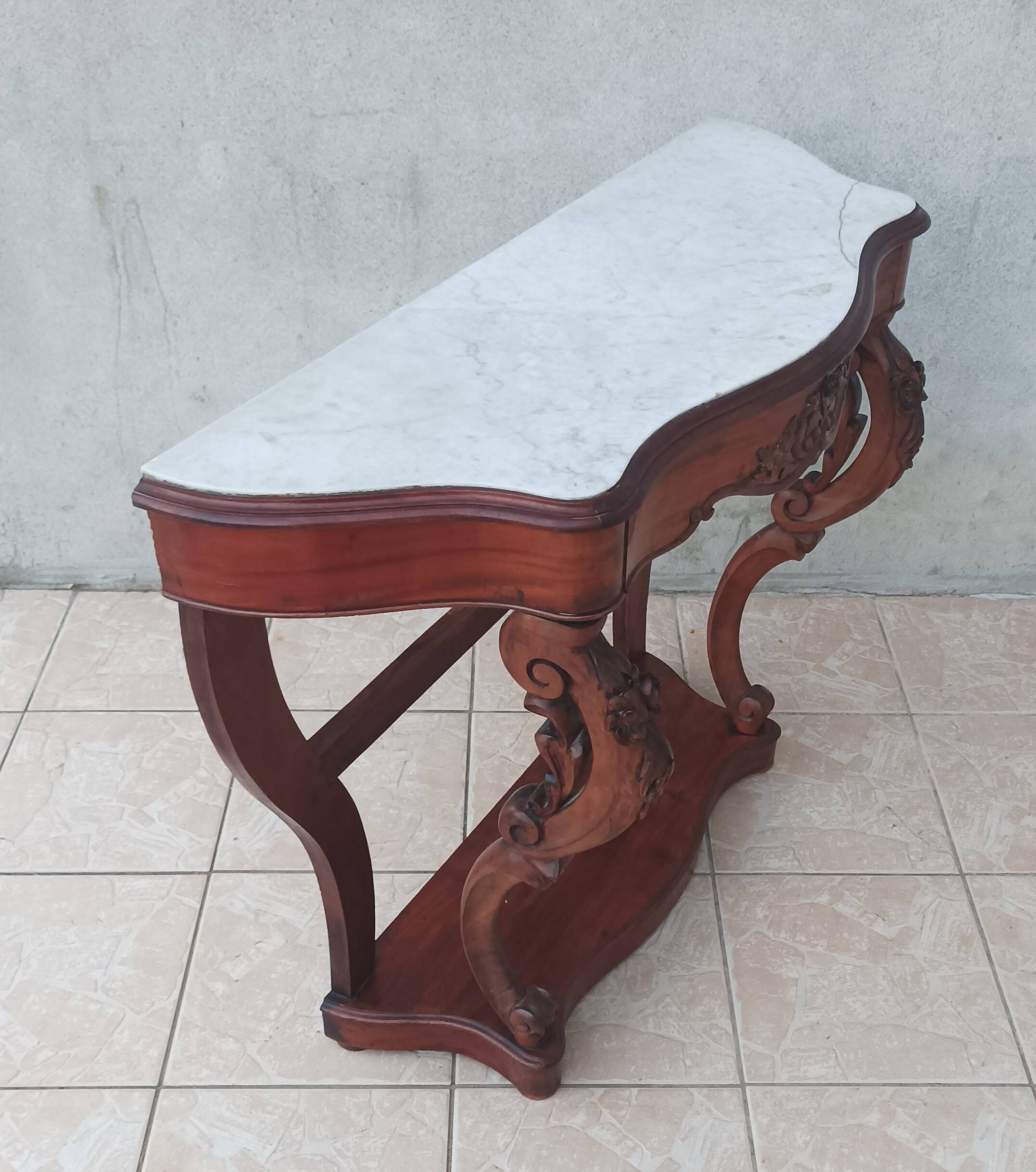 Napoleon III mahogany console