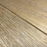 Elegant extendable oak table and black legs, 6/16 covers