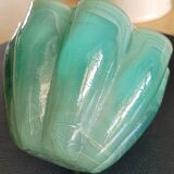 Pot en verre bicolore