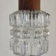 Scandinavian suspension in teak and glass