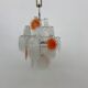 Mid-Century design glass disc chandelier by Vistosi, 1970s