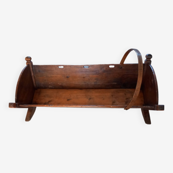 Large old wooden cradle