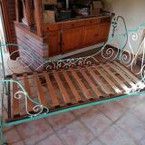 Antique foldable iron bed 50s