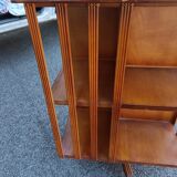 Old vintage English revolving bookcase