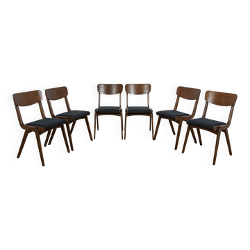 Boomerang dining chairs from Gościcńskie Furniture Fabryki, 1960s, Poland, set of 6