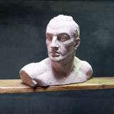 bust of man years 20/30 signed Henri Bargas