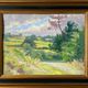 Tableau "Quietude Ardennaise" Jules Mativa (XX°) HSC avec cadre Ardennes