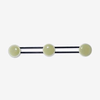 Patère vintage noire et blanche