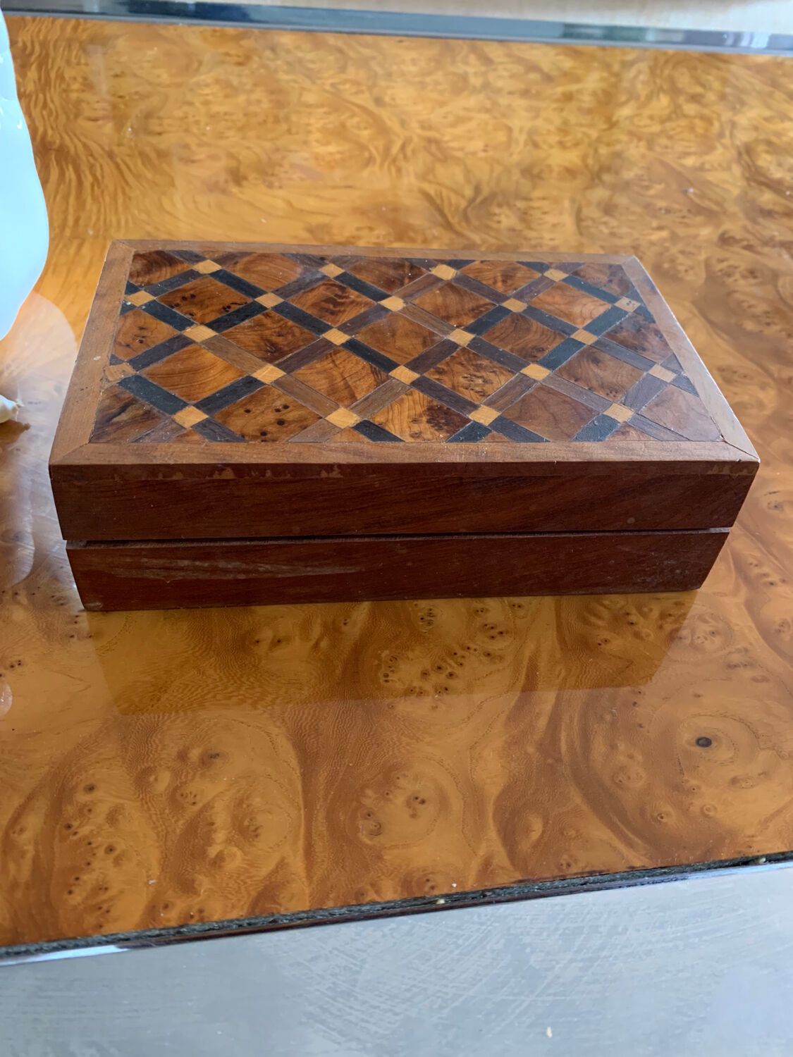 Old marquetry box