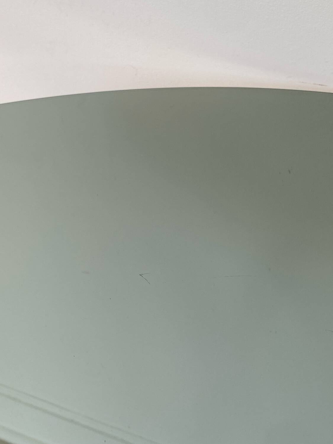 Table for 4 people in smoked glass and metal, 1970.