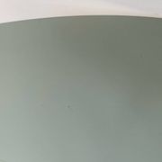 Table for 4 people in smoked glass and metal, 1970.