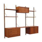 Large Danish design wall system / wall unit made in the 1960s