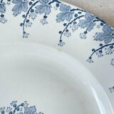 Vintage round dish Terre de fer LUNEVILLE model "NINA" Made in France